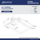 54 in. x 36 in. Shower Base with Left Drain in White 