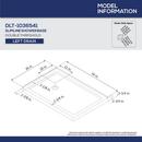54 in. x 36 in. Shower Base with Left Drain in White 