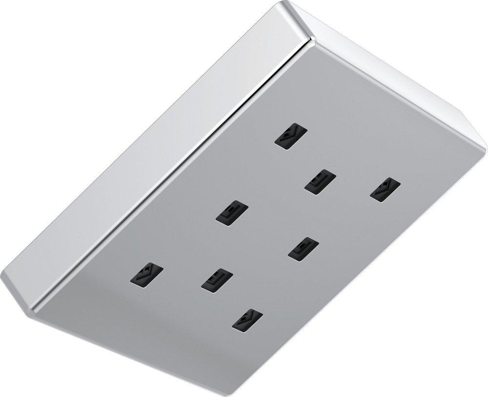 Delta Faucet Chrome Single Function Drench Rain Showerhead 