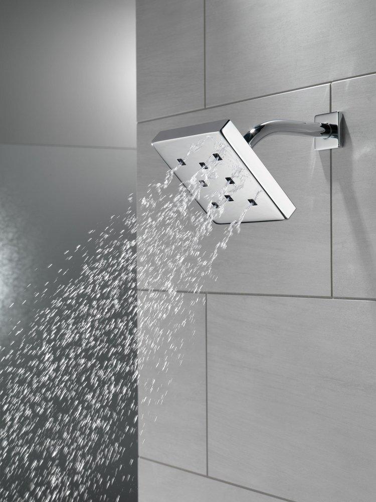 Delta Faucet Chrome Single Function Drench Rain Showerhead 