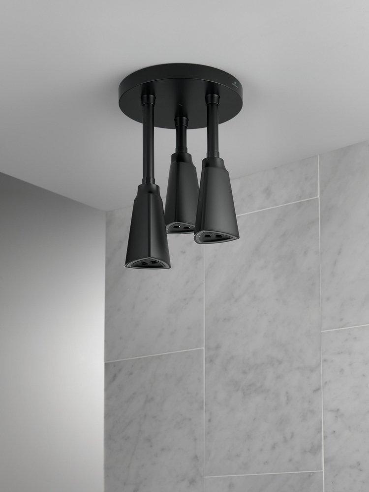 Delta Faucet Matte Black Single Function Showerhead 