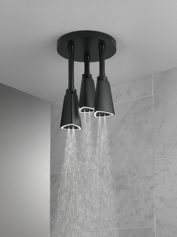 Delta Faucet Matte Black Single Function Showerhead 