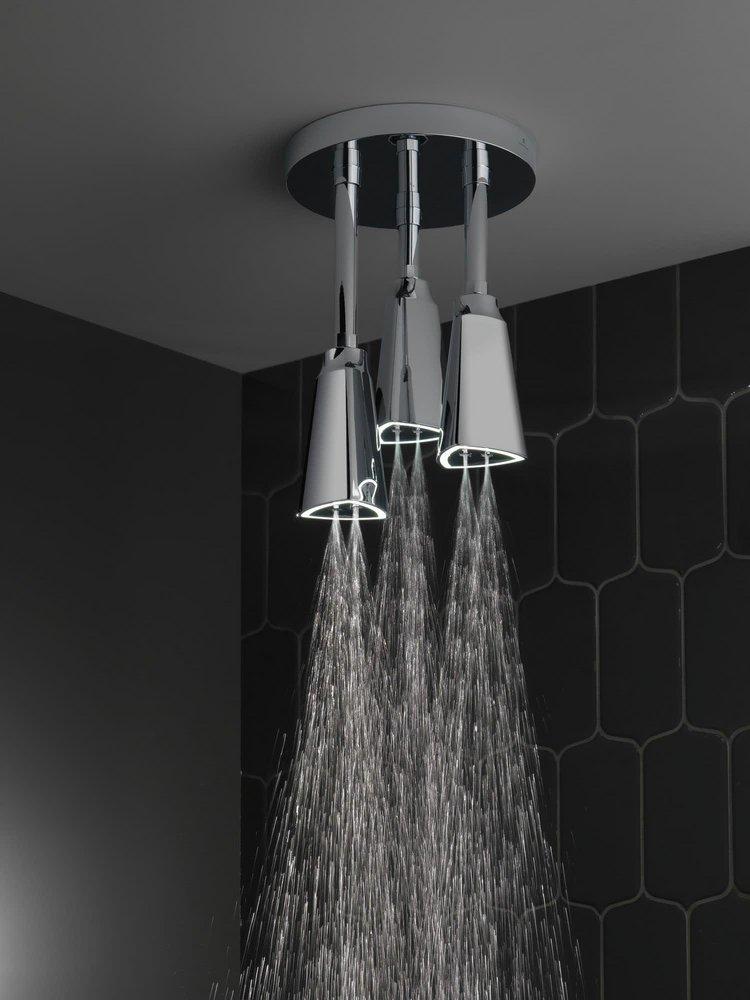 Delta Faucet Matte Black Single Function H2Okinetic&reg; PowerDrench&trade; Spray Showerhead 