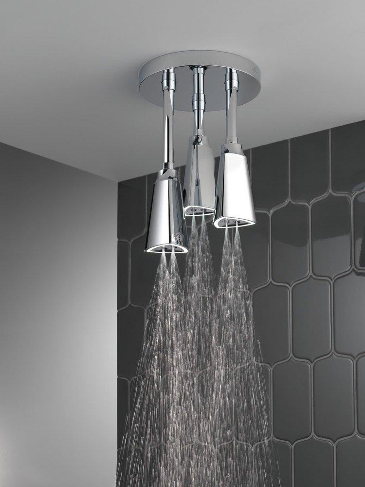 Delta Faucet Matte Black Single Function H2Okinetic&reg; PowerDrench&trade; Spray Showerhead 