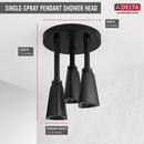 Delta Faucet Matte Black Single Function H2Okinetic&reg; PowerDrench&trade; Spray Showerhead 