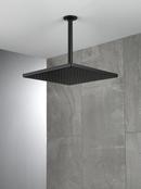 Delta Faucet Matte Black Single Function Rain Showerhead 
