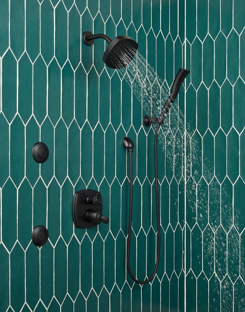 Delta Faucet Matte Black Shower Flange 