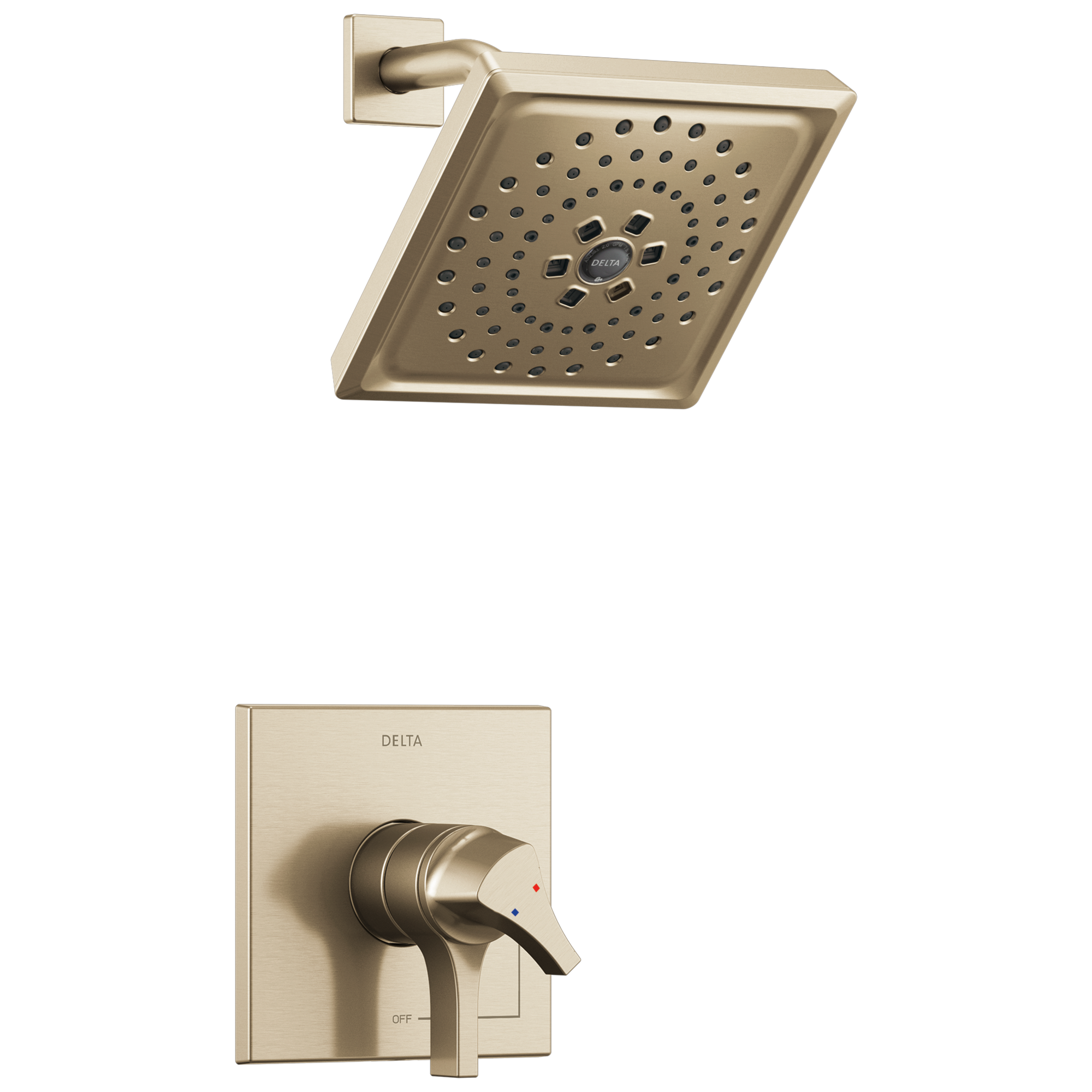 Delta Faucet Brilliance Champagne Bronze Two Handle Multi Function Shower Faucet (Trim Only) 