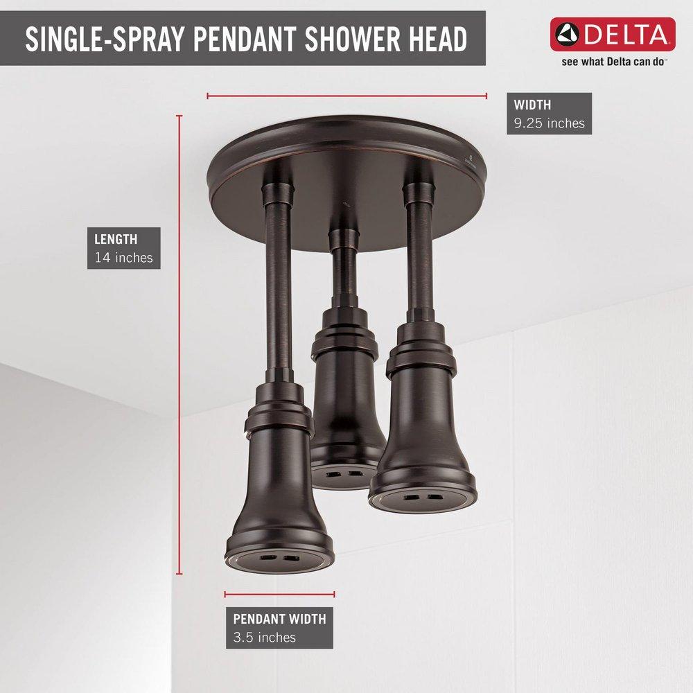 Delta Faucet Venetian Bronze Single Rain Showerhead 
