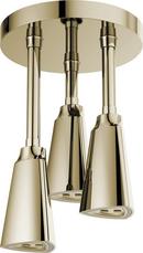 2.5 gpm Pendant Raincan Shower Head with LED Light inPolished Nickel 