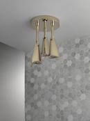 2.5 gpm Pendant Raincan Shower Head with LED Light inPolished Nickel 