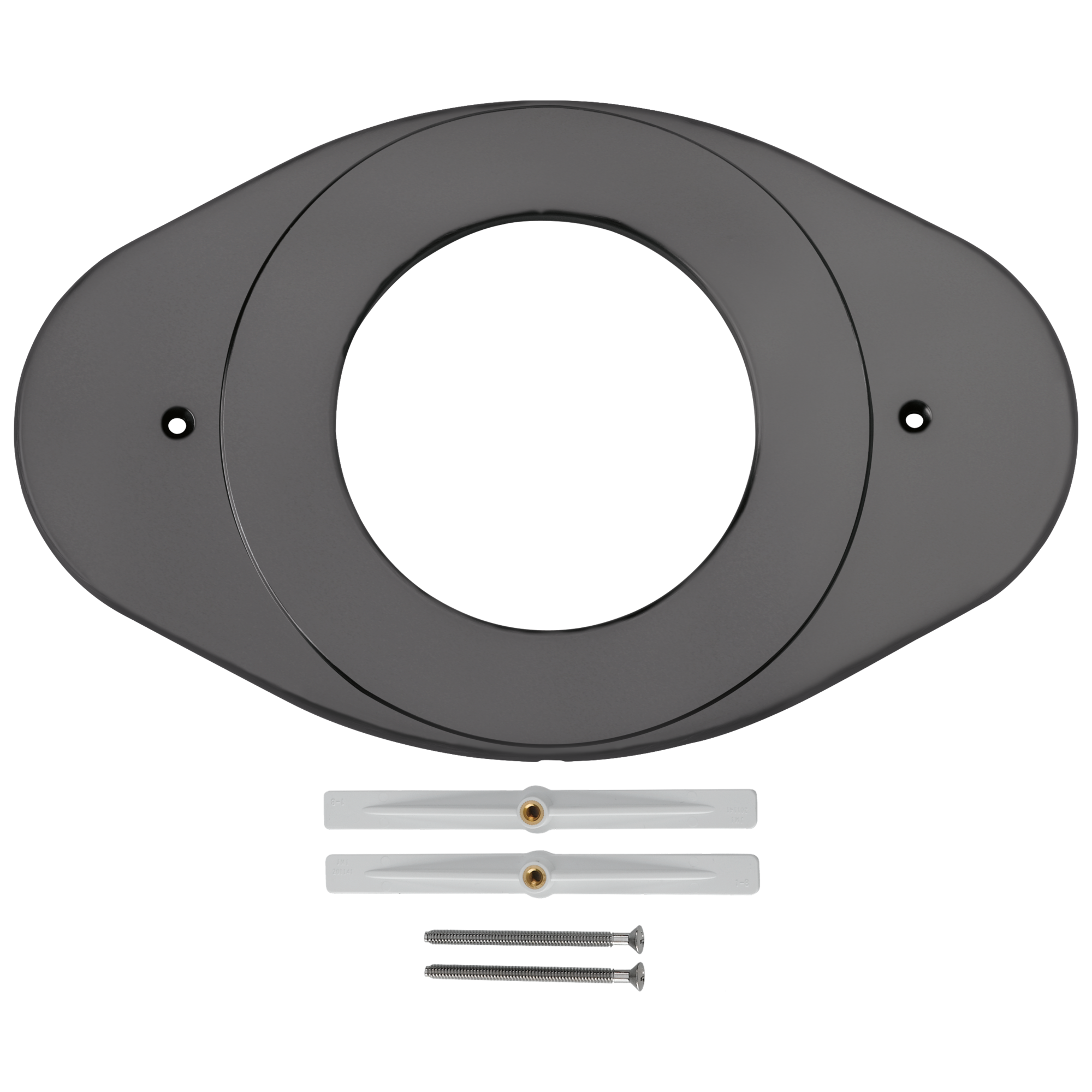 Delta Faucet Matte Black 5-1/8 in. Brass Escutcheon 