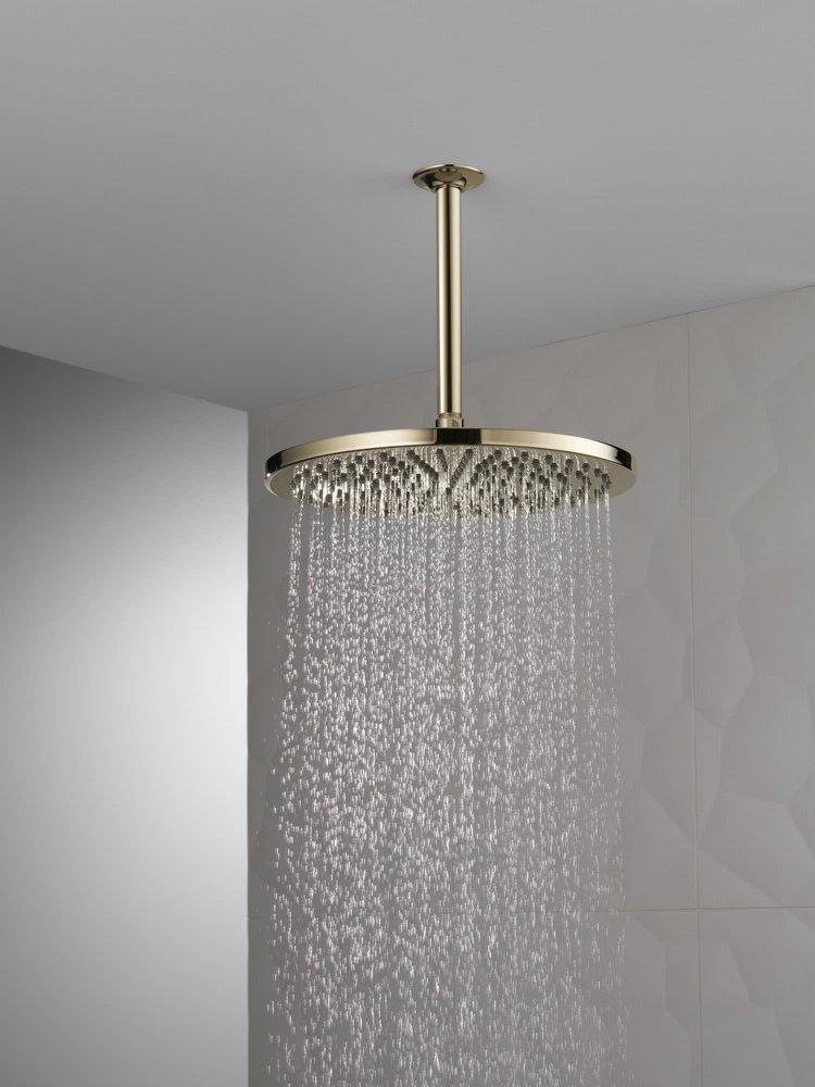 Delta Faucet Matte Black Single Function Soft Rain Showerhead 