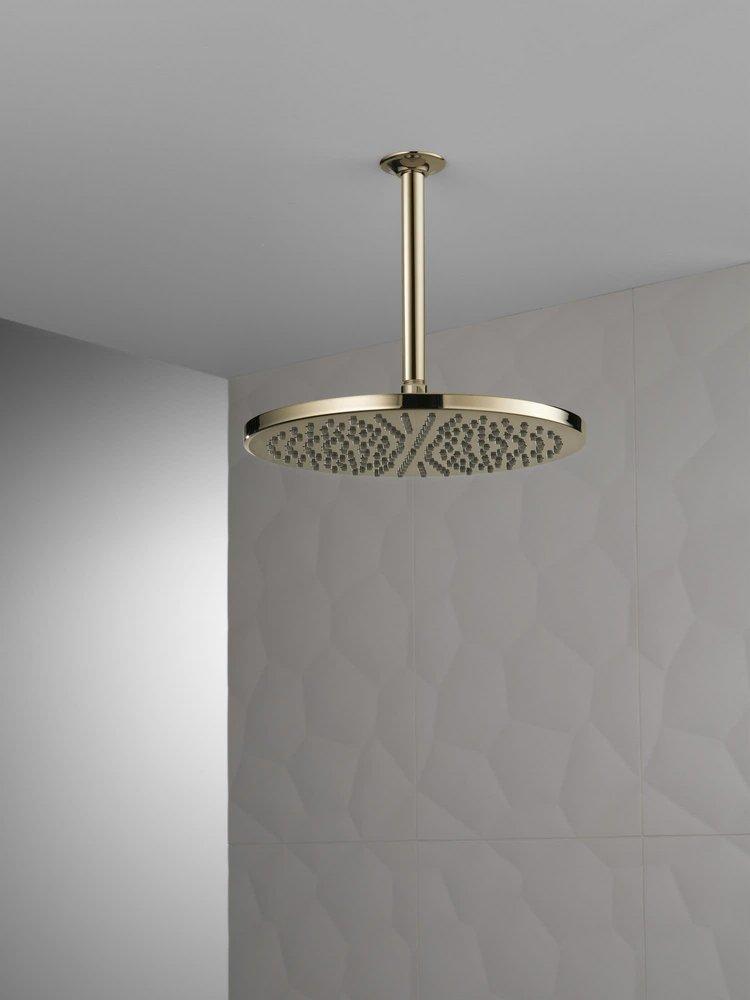 Delta Faucet Matte Black Single Function Soft Rain Showerhead 