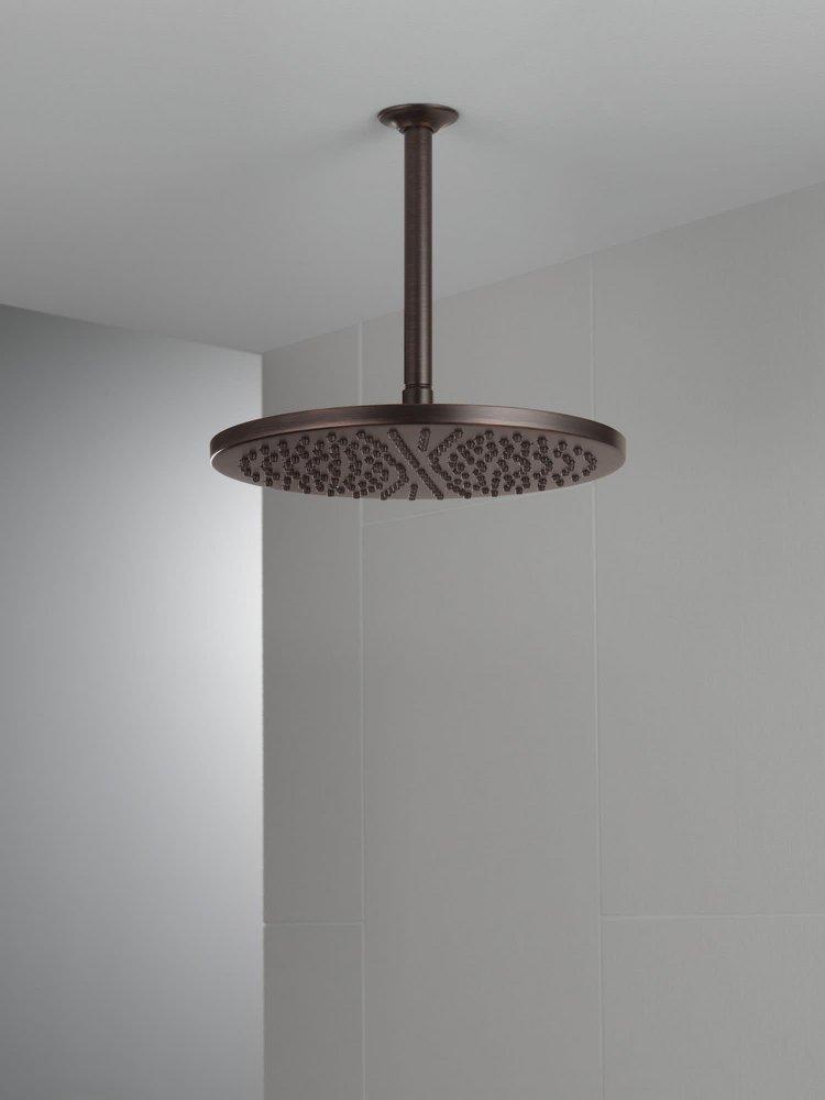 Delta Faucet Matte Black Single Function Soft Rain Showerhead 