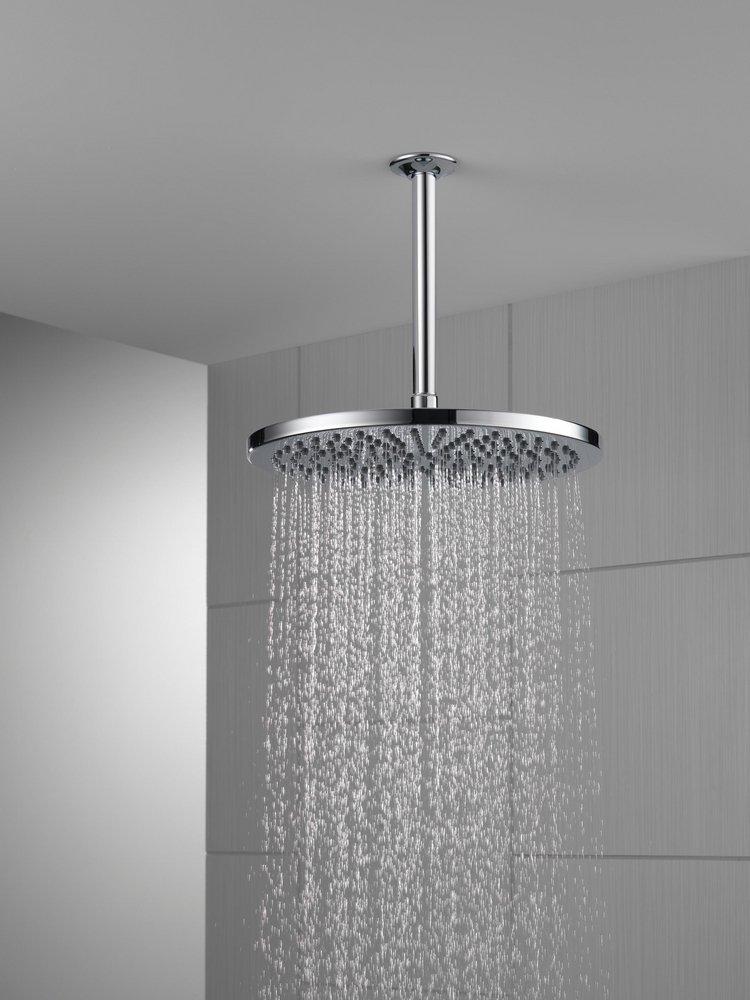 Delta Faucet Chrome Single Function Soft Rain Showerhead 