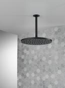 Delta Faucet Matte Black Single Function Rain Showerhead 