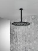 Delta Faucet Matte Black Single Function Rain Showerhead 