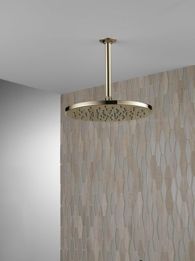 Delta Faucet Matte Black Single Function Rain Showerhead 