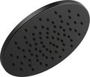 Delta Faucet Matte Black Single Function Rain Showerhead 