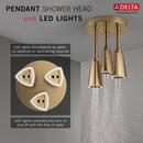 Delta Faucet Brilliance Champagne Bronze Single Function H2Okinetic&reg; PowerDrench&trade; Spray Showerhead 