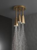 Delta Faucet Brilliance Champagne Bronze Single Function H2Okinetic&reg; PowerDrench&trade; Spray Showerhead 
