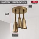 Delta Faucet Brilliance&reg; Champagne Bronze Single Function H2Okinetic&reg; PowerDrench&trade; Spray Showerhead 