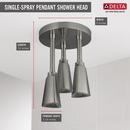Delta Faucet Brilliance Stainless Single Function H2Okinetic&reg; PowerDrench&trade; Spray Showerhead 