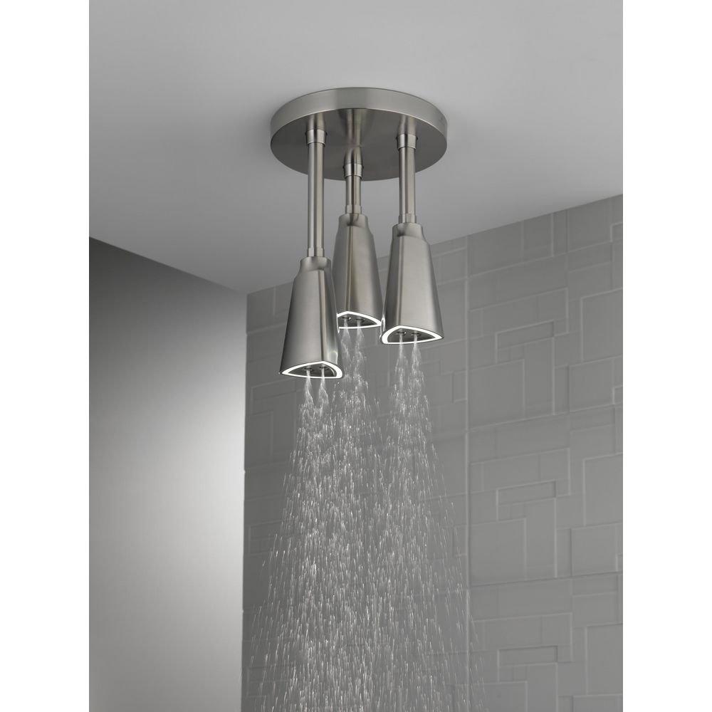 Delta Faucet Brilliance Stainless Single Function H2Okinetic&reg; PowerDrench&trade; Spray Showerhead 