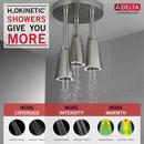 Delta Faucet Brilliance Stainless Single Function H2Okinetic&reg; PowerDrench&trade; Spray Showerhead 