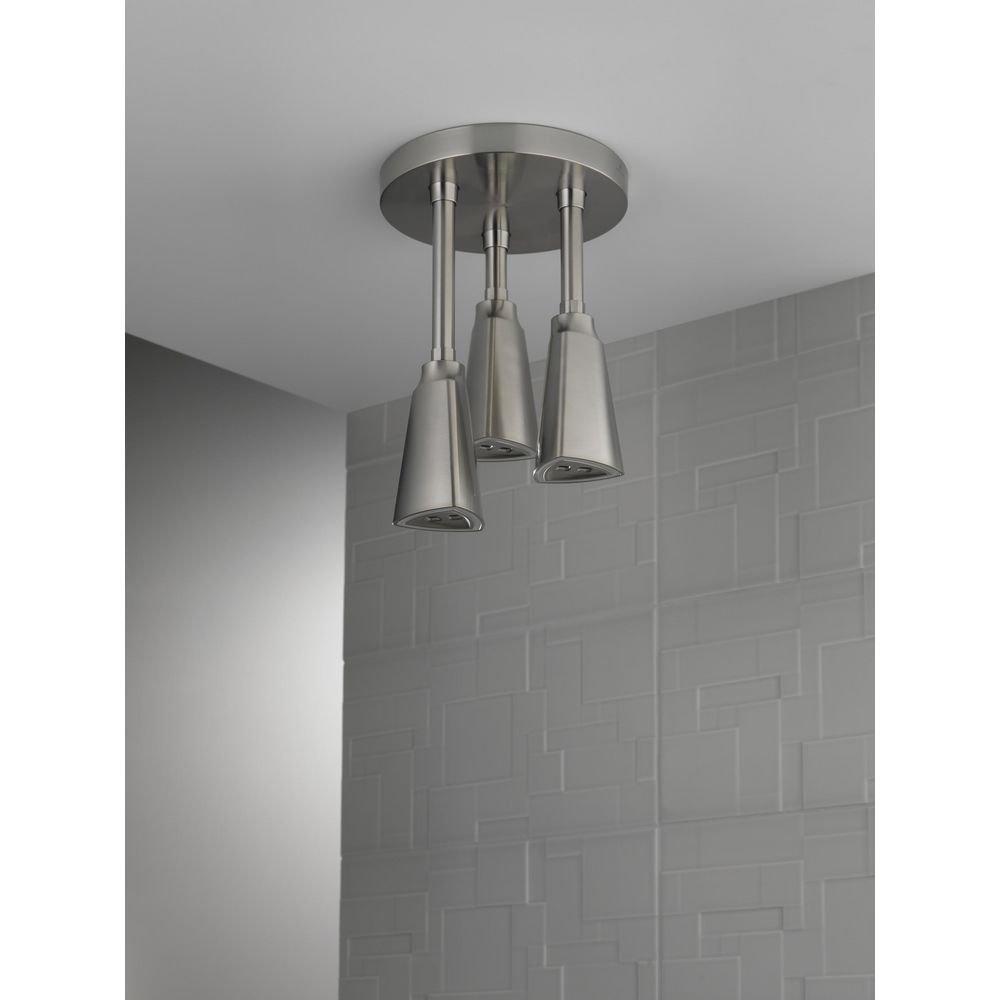 Delta Faucet Brilliance Stainless Single Function H2Okinetic&reg; PowerDrench&trade; Spray Showerhead 