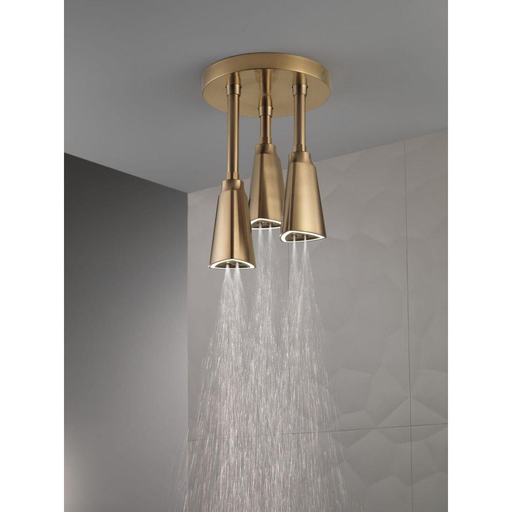 Delta Faucet Brilliance Stainless Single Function H2Okinetic&reg; PowerDrench&trade; Spray Showerhead 