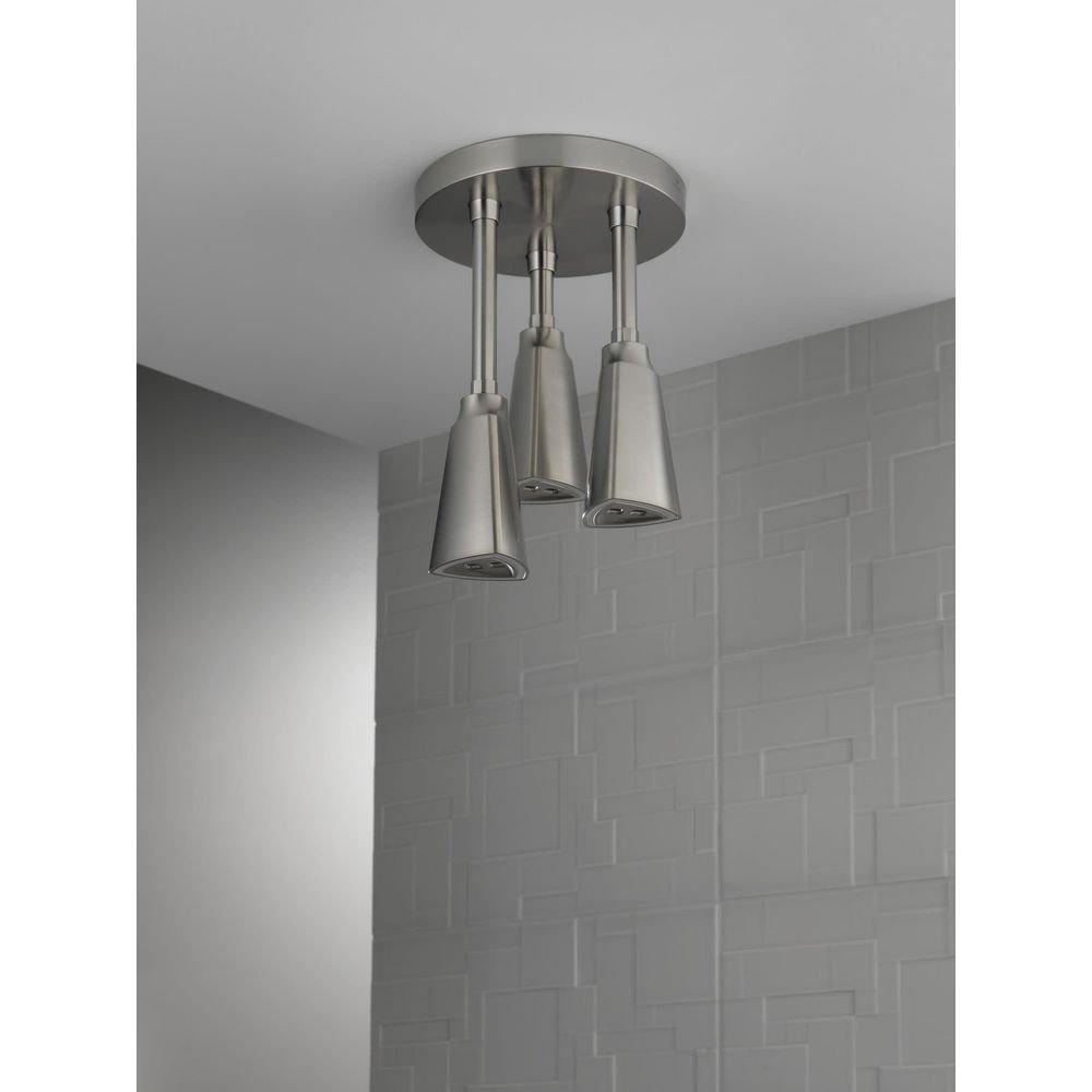Delta Faucet Brilliance Stainless Single Function H2Okinetic&reg; PowerDrench&trade; Spray Showerhead 