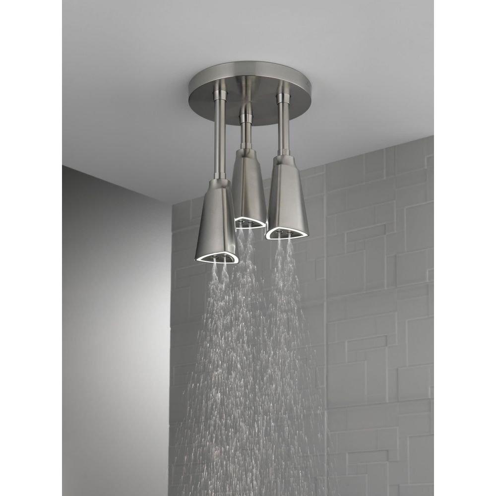 Delta Faucet Brilliance Stainless Single Function H2Okinetic&reg; PowerDrench&trade; Spray Showerhead 