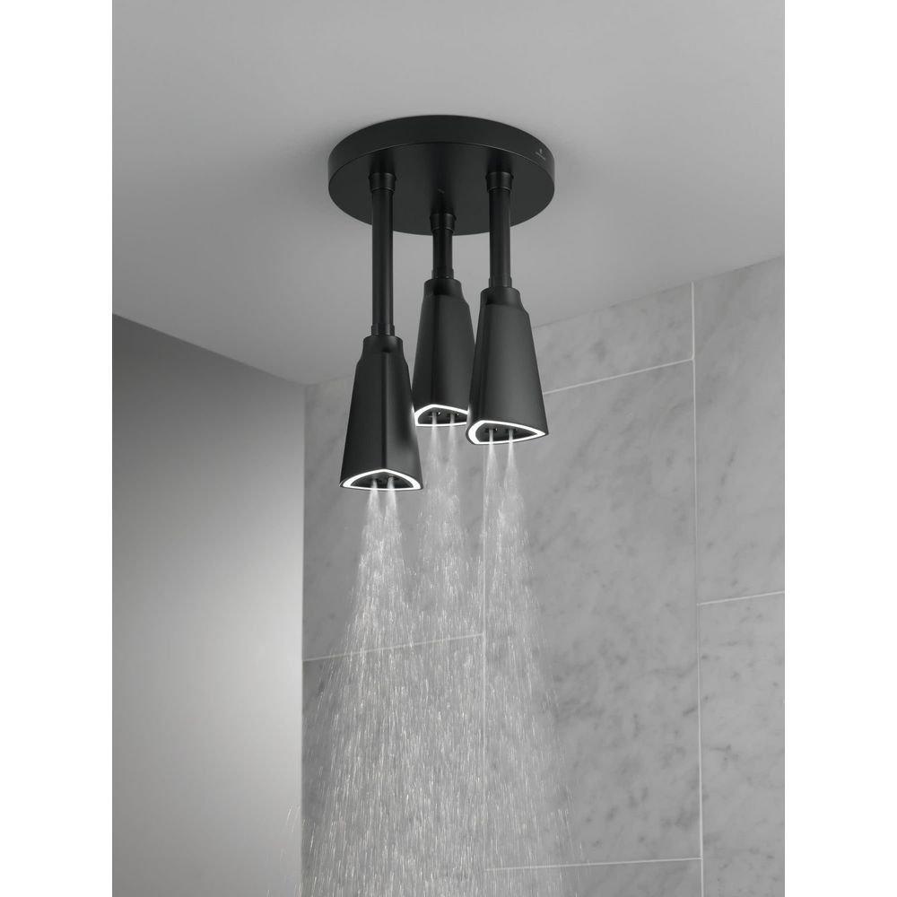 Delta Faucet Brilliance Stainless Single Function H2Okinetic&reg; PowerDrench&trade; Spray Showerhead 