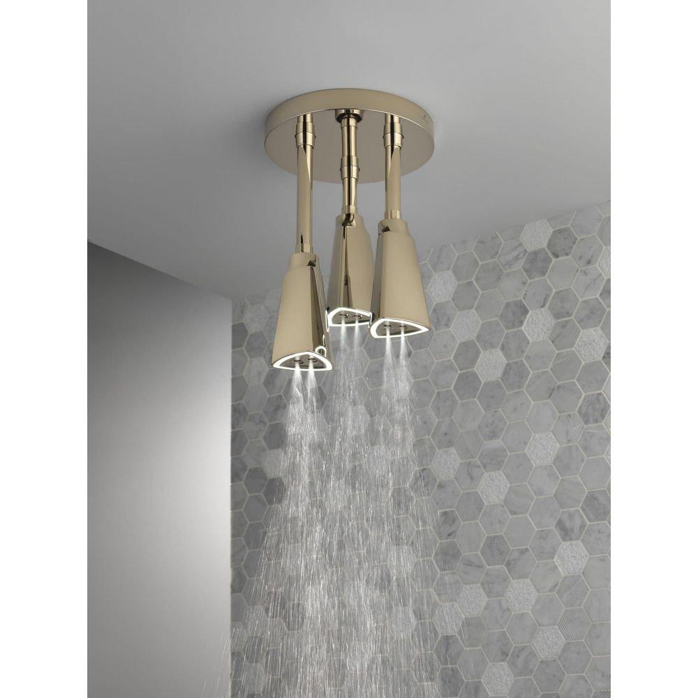 Delta Faucet Brilliance Stainless Single Function H2Okinetic&reg; PowerDrench&trade; Spray Showerhead 