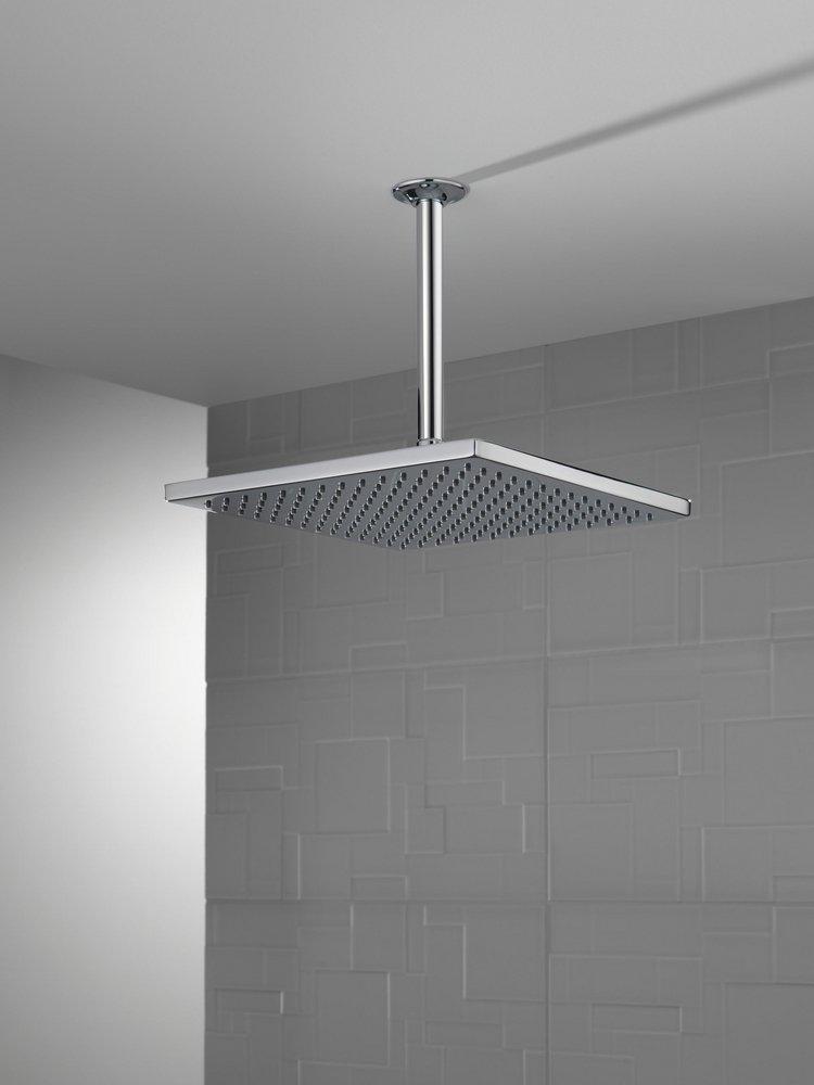 Delta Faucet Chrome Single Function Rain Showerhead 