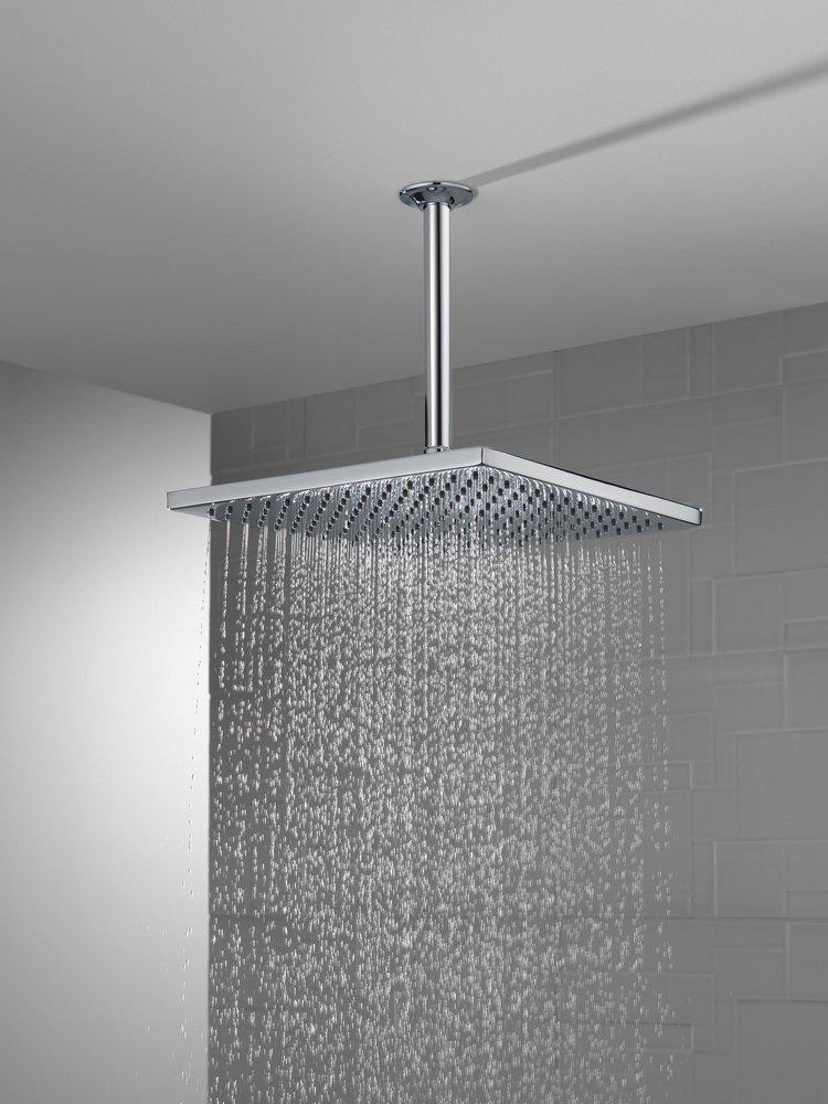 Delta Faucet Chrome Single Function Rain Showerhead 