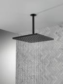 Delta Faucet Matte Black Single Function Rain Showerhead 