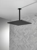 Delta Faucet Matte Black Single Function Rain Showerhead 