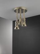 2.5 gpm Pendant Raincan Shower Head with LED Light inPolished Nickel 