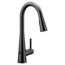 Moen Matte Black Single Handle Pull Down Touchless Kitchen Faucet with Power Clean, Reflex and MotionSense Wave Technology 