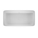 JACUZZI® White 67 x 34 in. Soaker Freestanding Bathtub Center Drain 
