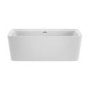 JACUZZI® White 67 x 34 in. Soaker Freestanding Bathtub Center Drain 