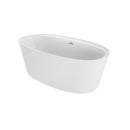 JACUZZI® White 67 x 34 in. Soaker Freestanding Bathtub Center Drain 