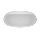 JACUZZI® White 67 x 34 in. Soaker Freestanding Bathtub Center Drain 