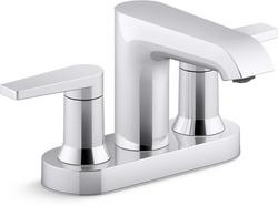 Two Handle Centerset Bathroom Sink Faucet in Polished Chrome