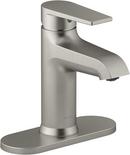 Single Handle Centerset Bathroom Sink Faucet in Vibrant Brushed Nickel