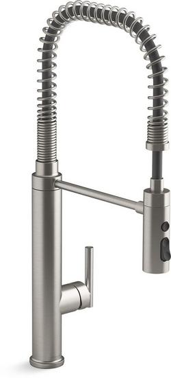 Single Handle Pull Down Kitchen Faucet in Vibrant® Stainless