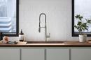 KOHLER Vibrant® Stainless Single Handle Kitchen Faucet with Three-Function Spray and Magnetic Docking 